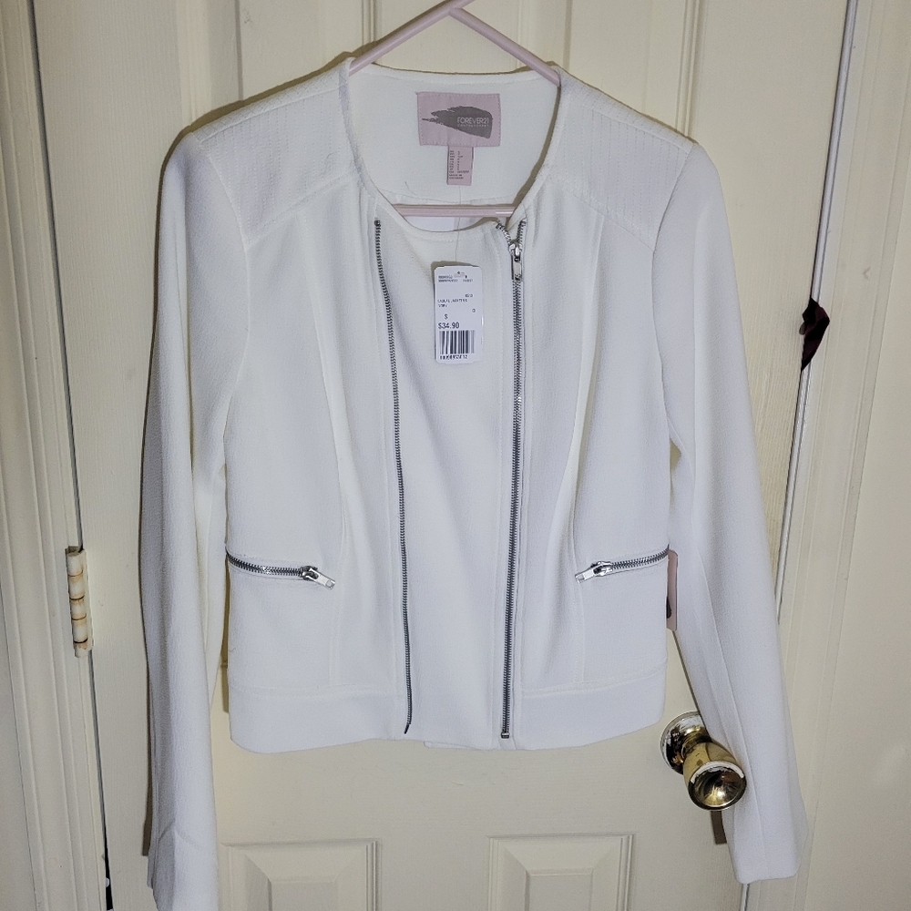 White Motorcycle Jacket/Blazer (LAST CHANCE)
